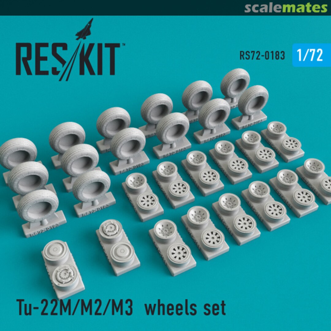 Boxart Tu-22М/M2/M3 wheels set RS72-0183 ResKit