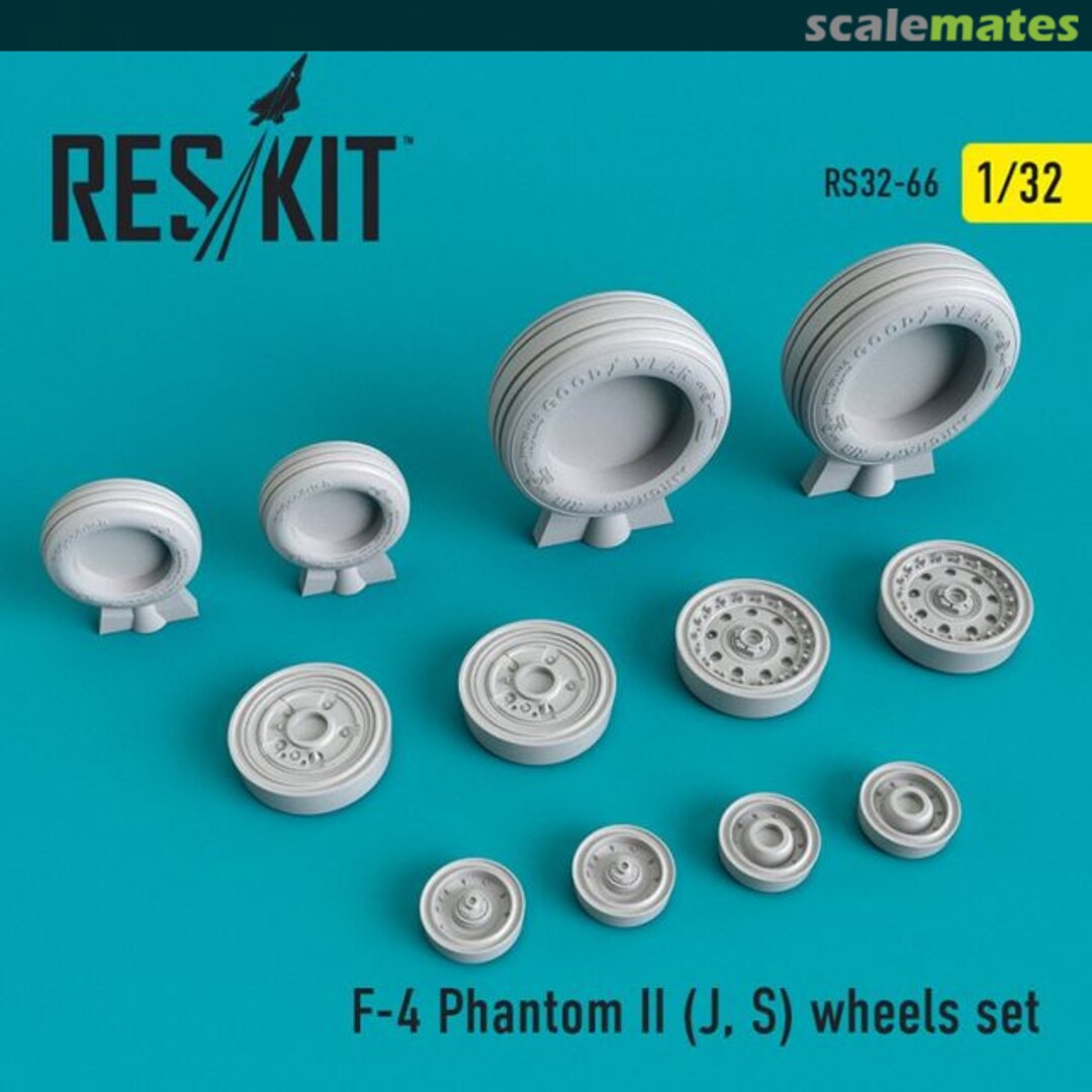 Boxart F-4 Phantom II (J, S) wheels set RS32-0066 ResKit