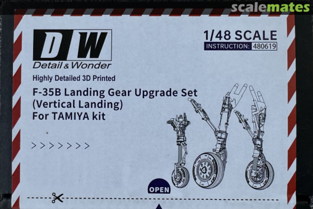 Boxart F-35B Landing Gear Upgrade Set (Vertical Landing) 480619 Detail & Wonder Studio