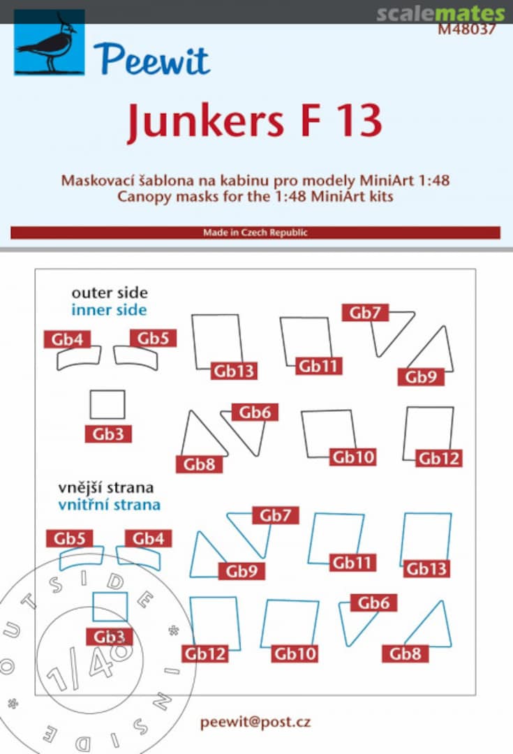 Boxart Junkers F 13 M48037 Peewit