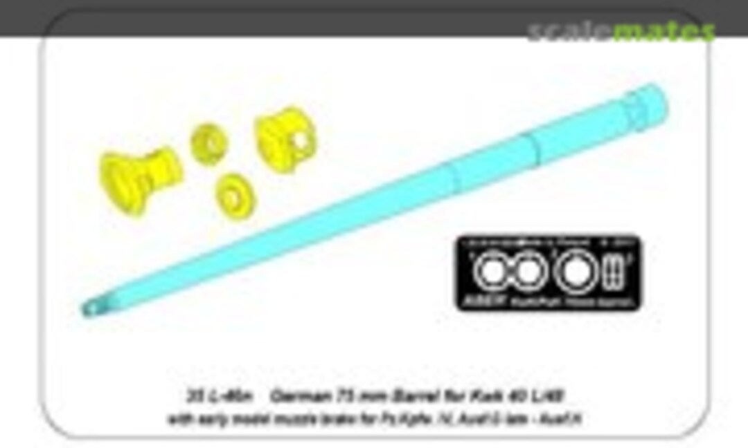 1:35 75 MM Barrel for KwK 40 L/48 (Aber 35L-46)