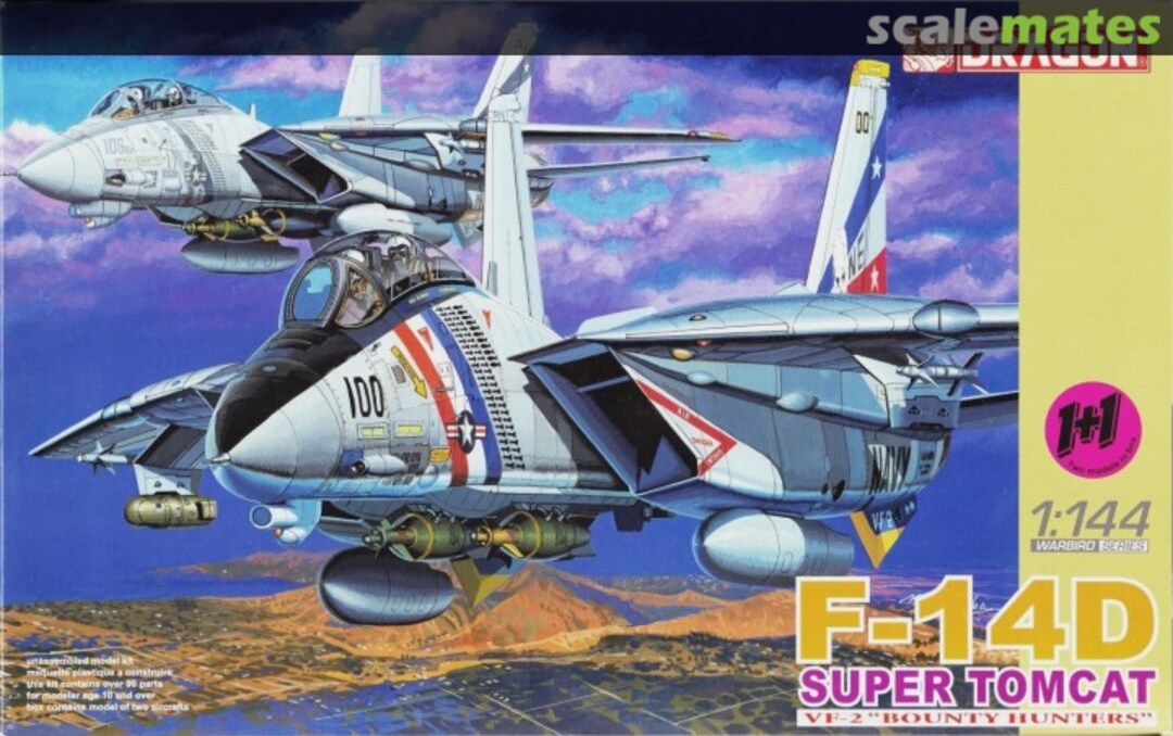 Boxart F-14D Super Tomcat VF-2 "Bounty Hunters" 4581 Dragon