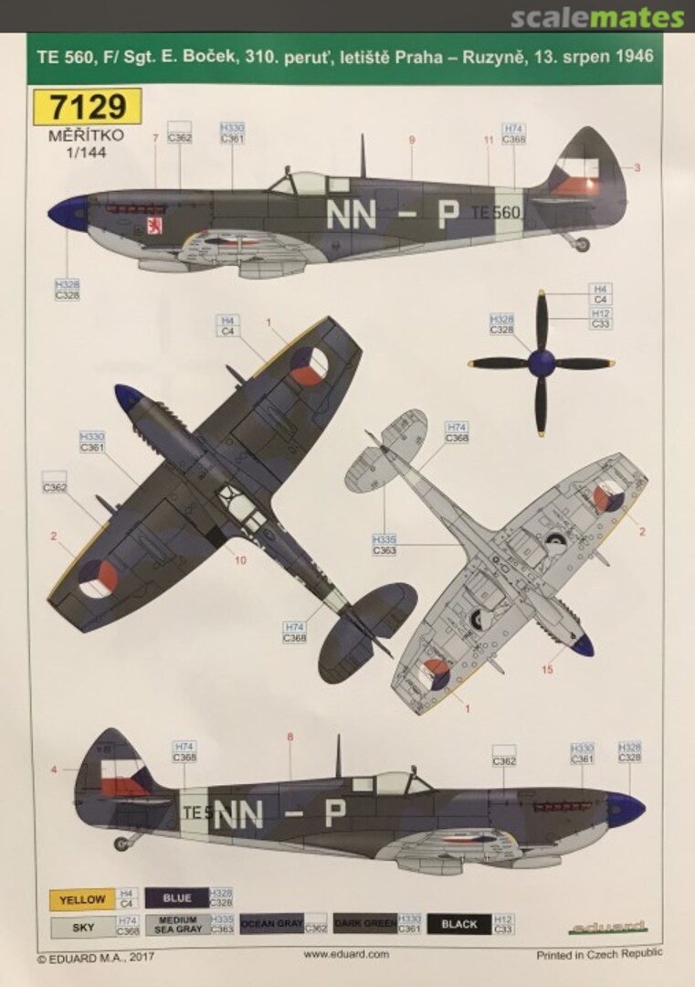 Boxart Spitfire Mk.IXe 7129 Eduard