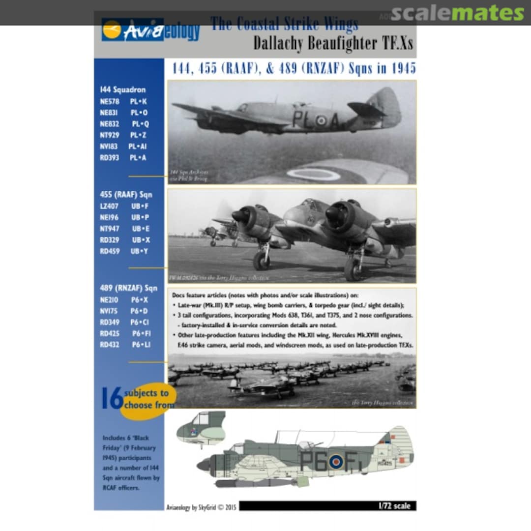 Boxart Dallachy Beaufighter TF.Xs AOD72021 Aviaeology