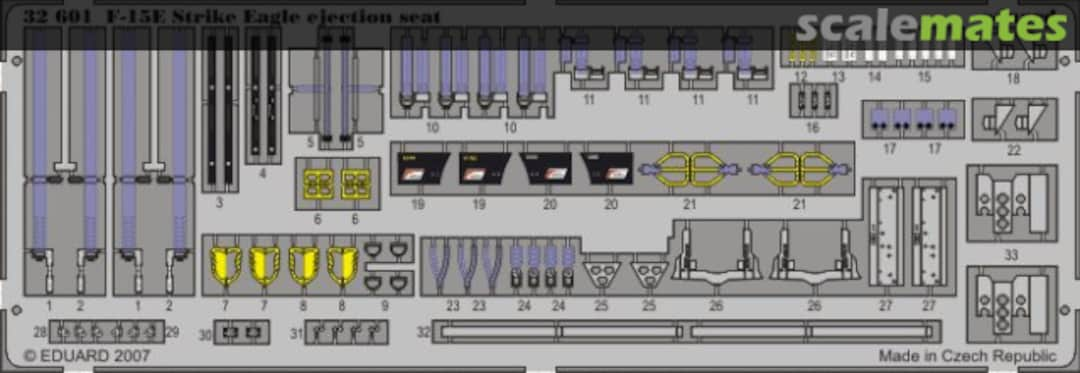 Boxart F-15E ejection seat 32601 Eduard
