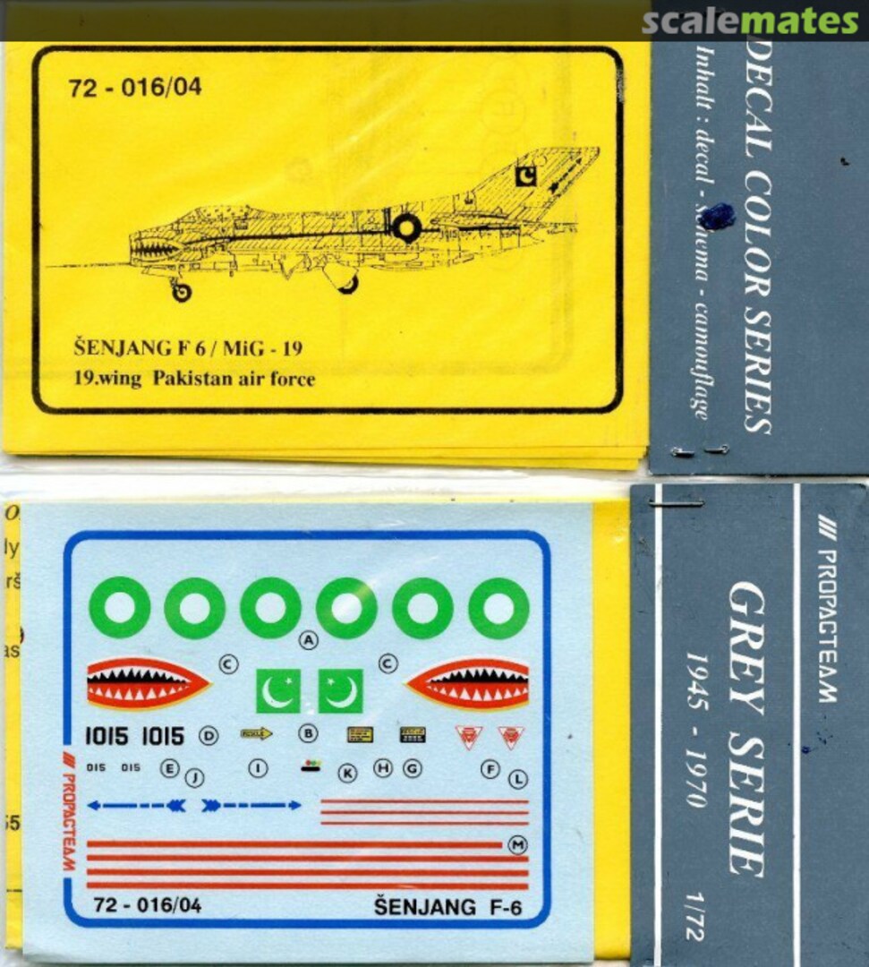 Boxart Senjang F 6 / MiG-19 72-016/04 Propagteam