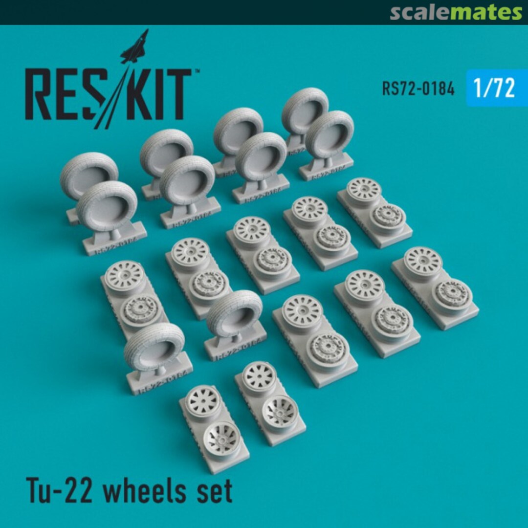 Boxart Tu-22 wheels set RS72-0184 ResKit