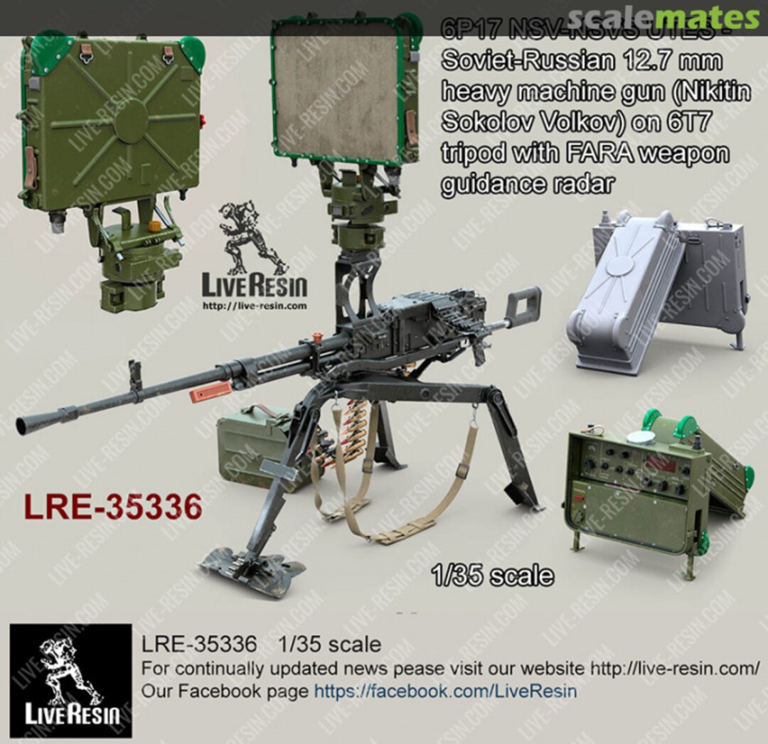 Boxart NSV-NSVS UTES - Soviet-Russian 12.7mm calibre heavy machine gun LRE-35336 Live Resin