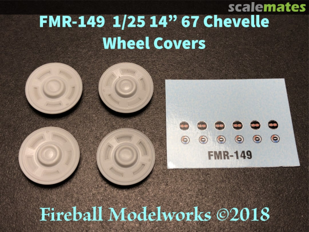 Boxart 14" 1967 Chevelle Wheel Covers FMR-149 Fireball Modelworks