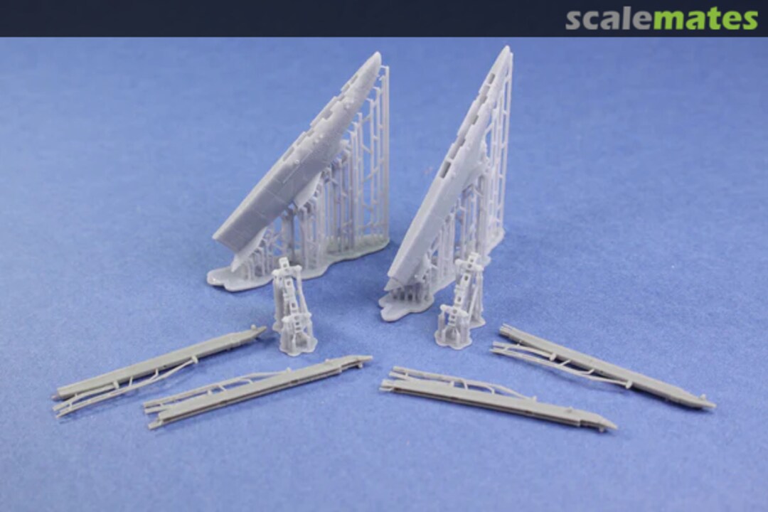 Boxart F-4 Phantom Wing pylons (USAF Style) including flightline resin LAU-105 rails f 48128 Phase Hangar Resin