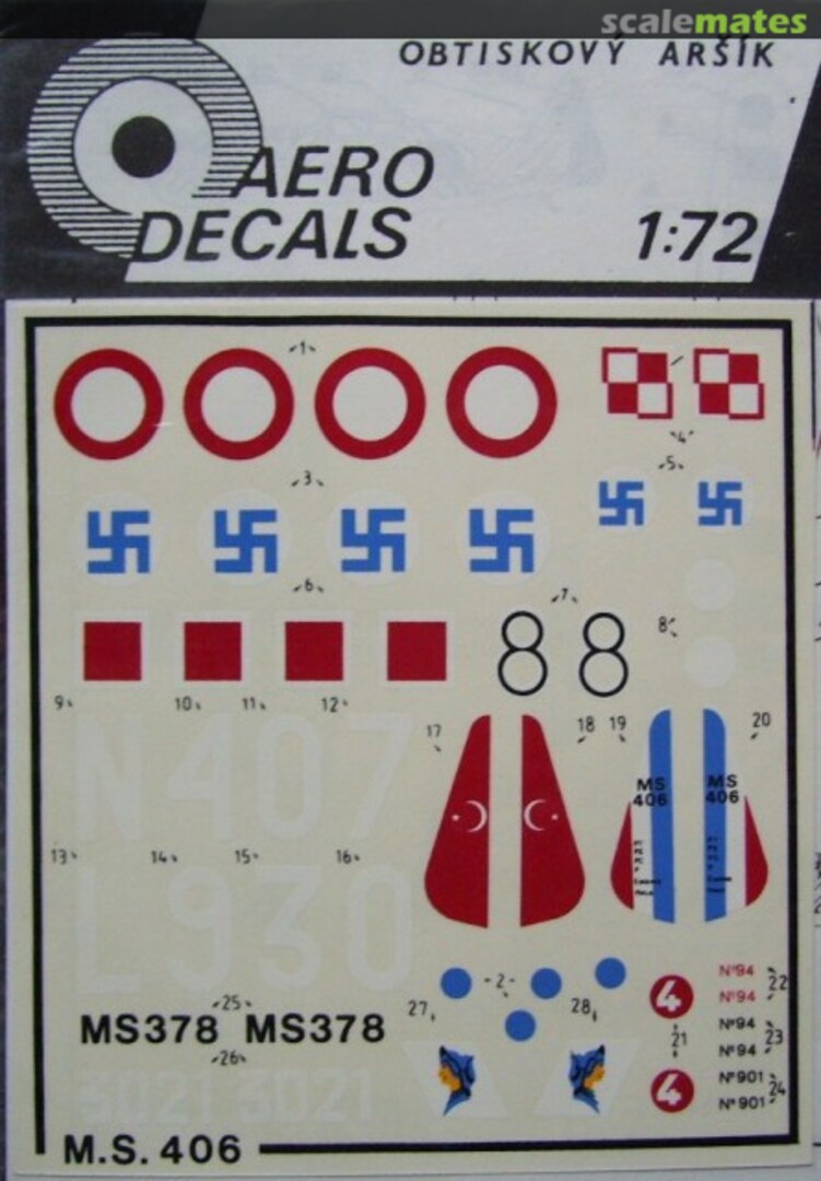 Boxart M.S.406 02 Aero Decals