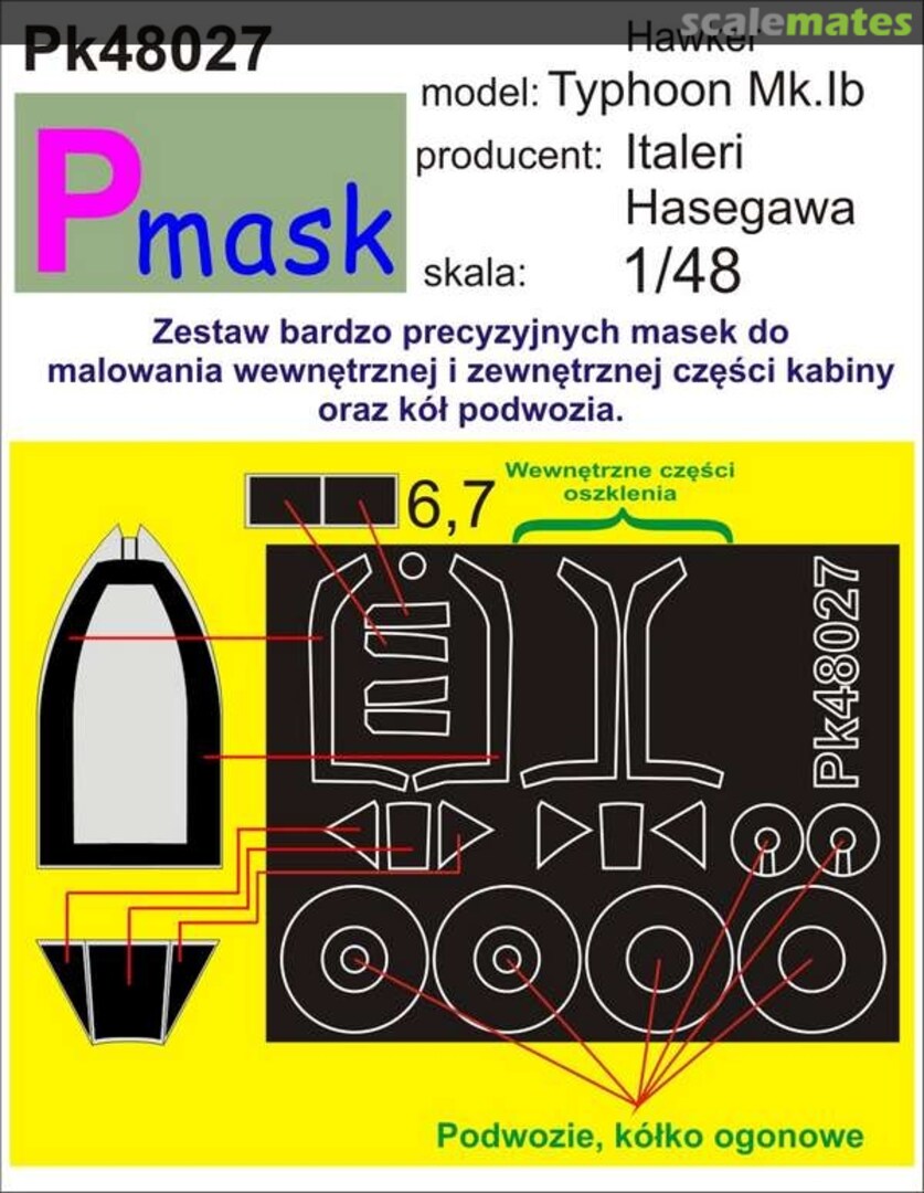 Boxart Hawker Typhoon Mk.Ib Pk48027 Pmask