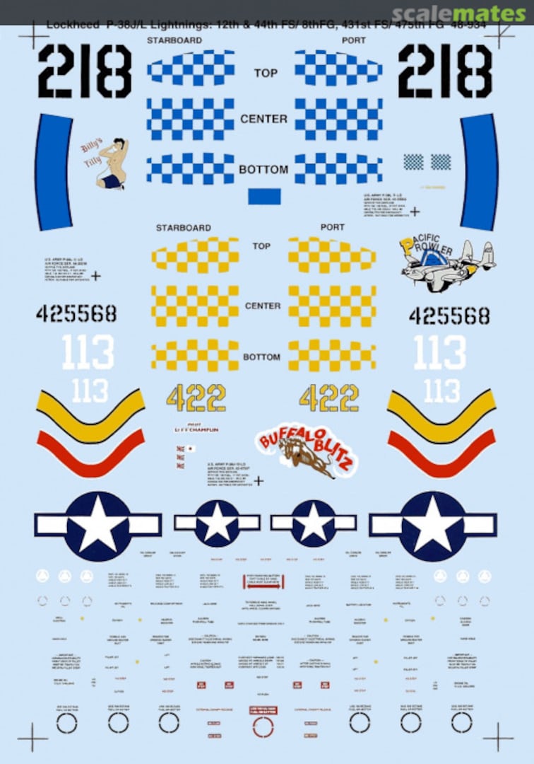 Boxart P-38J/L Lightnings 48-0934 SuperScale International