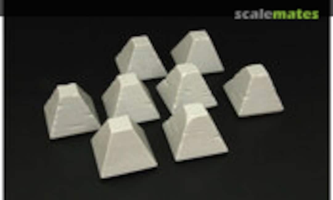 Dragon's Teeth Tank Traps (8 Pcs.) (Hauler HLU35096)