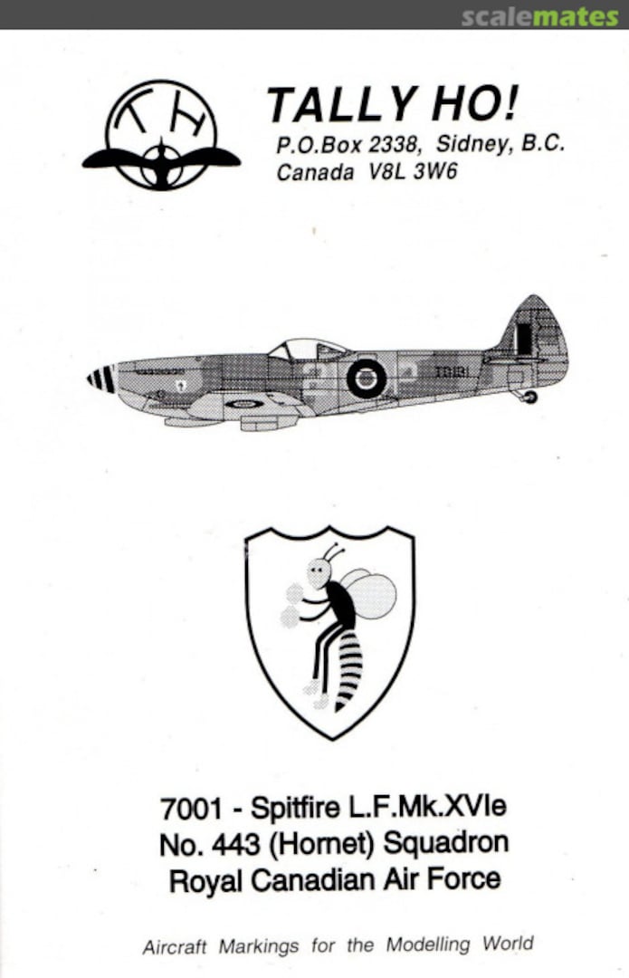 Contents Spitfire L.F. Mk.XVIe 7001 Tally Ho! (Canada)