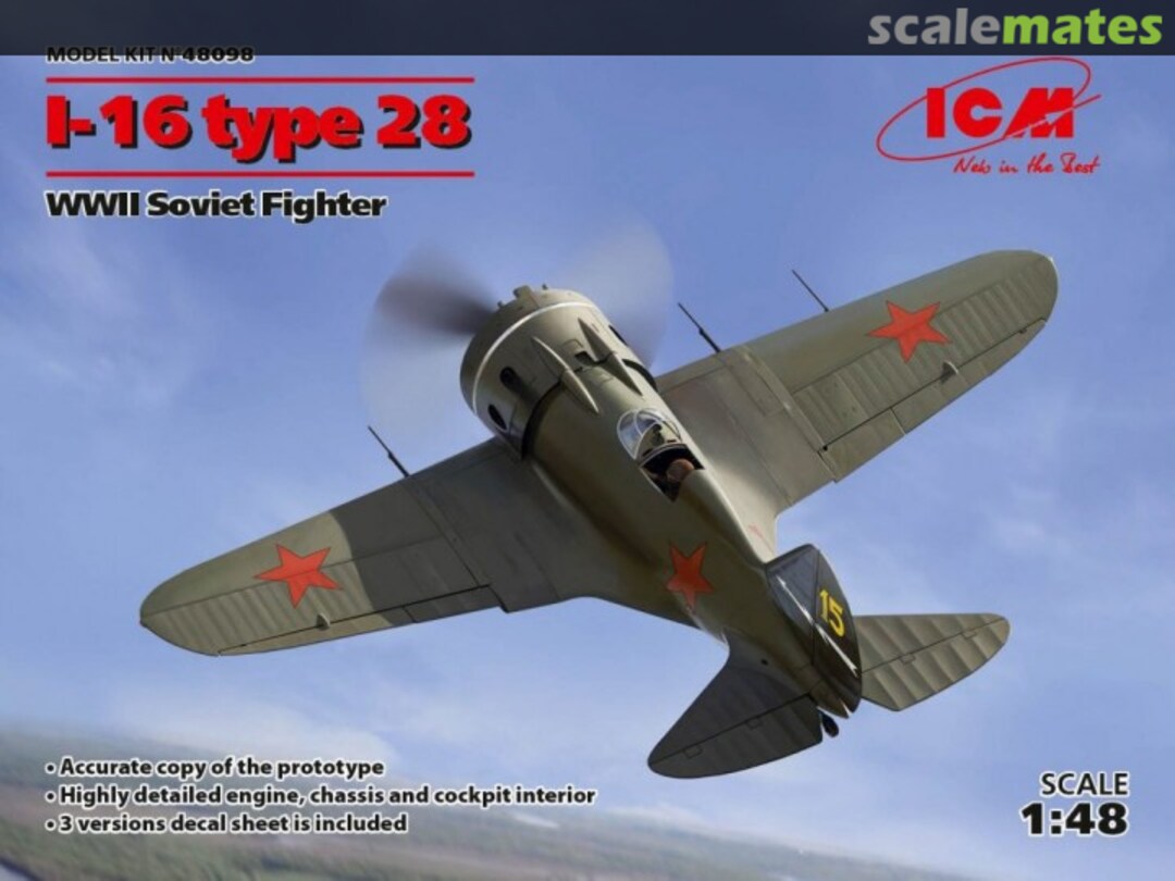 Boxart I-16 Type 28 48098 ICM