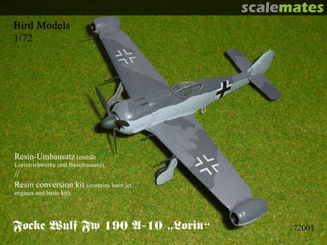 Boxart Focke Wulf Fw 190 A-10 Lorin 72001 Bird Models