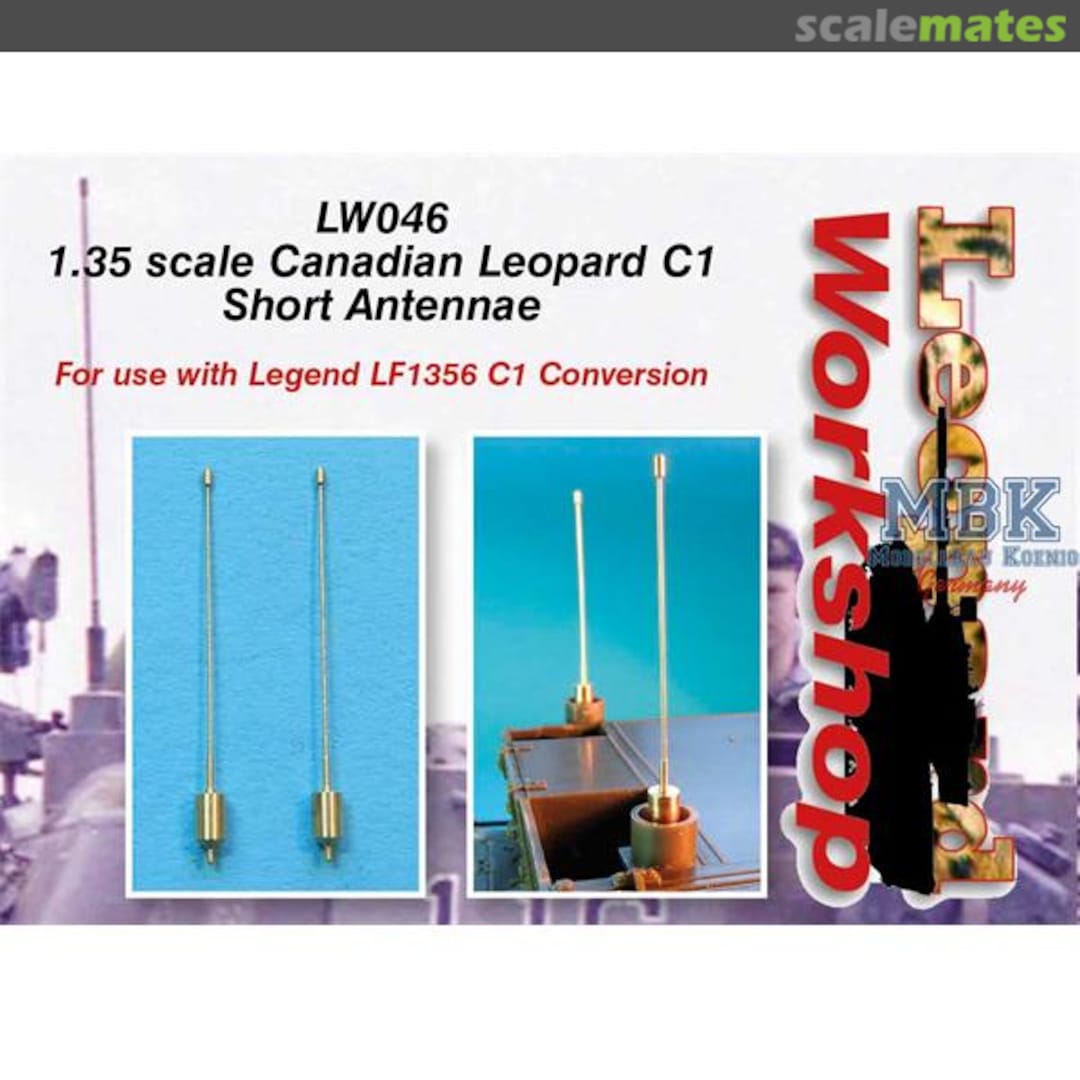 Boxart Canadian Leopard C1 Short Antennae LW046 Leopard Workshop