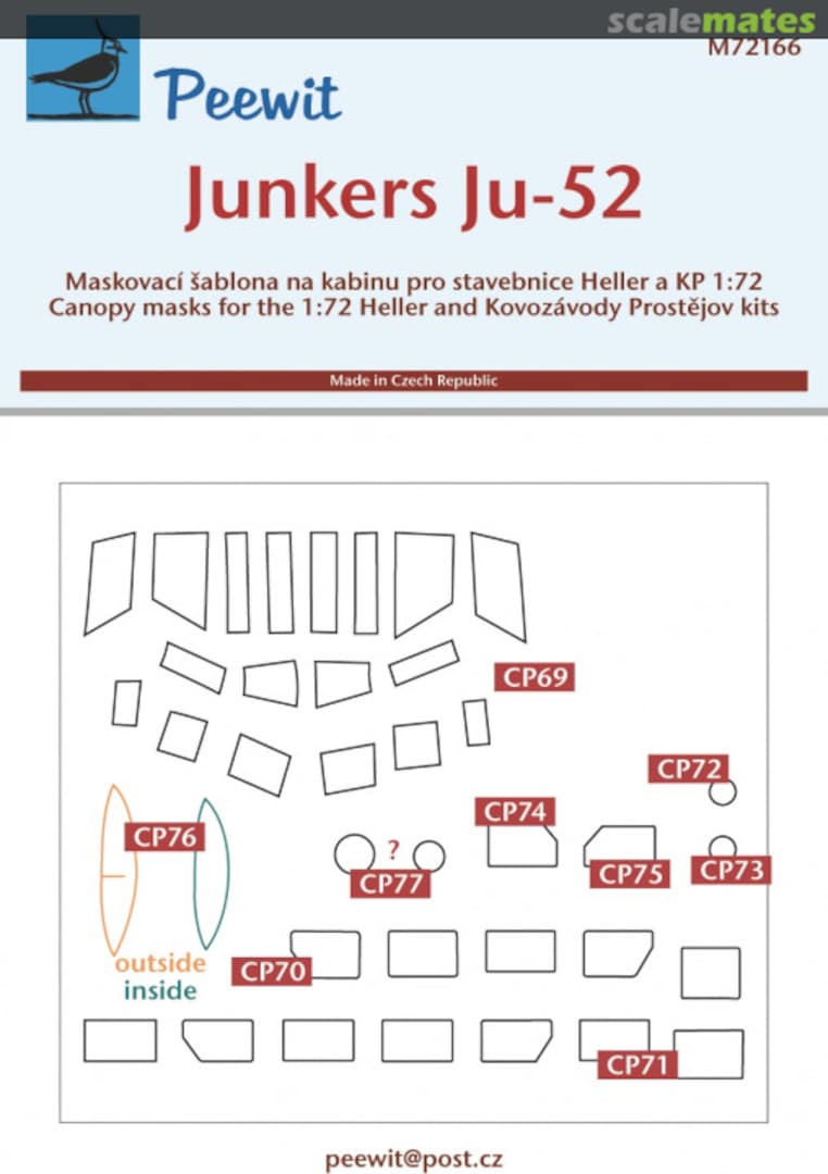 Boxart Junkers Ju-52/3M M72166 Peewit