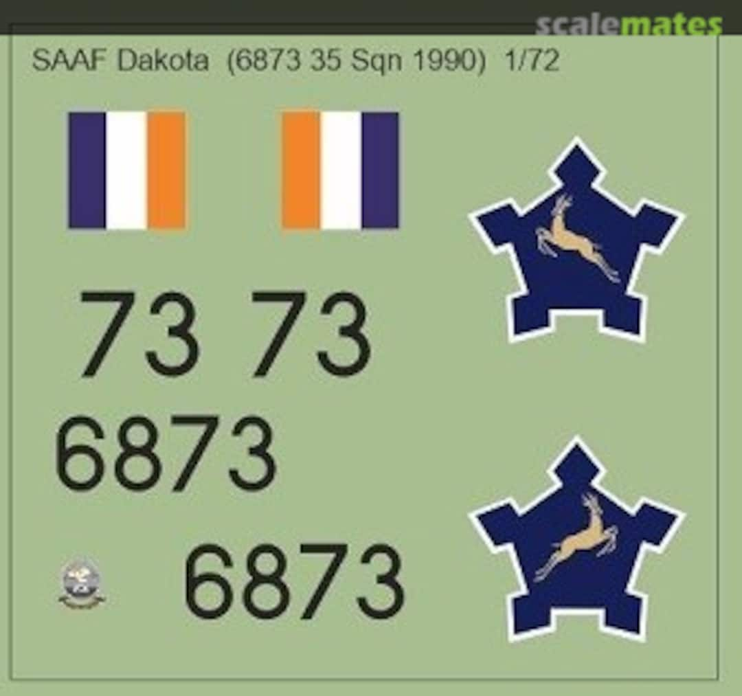 Boxart SAAF Dakota MAV-720164 MAV Decals