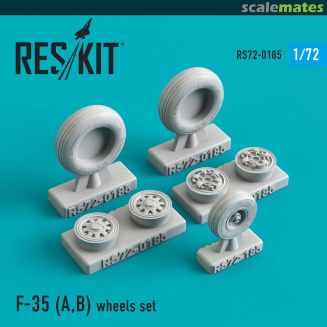 Boxart F-35A/B Lightning II wheels set RS72-0185 ResKit