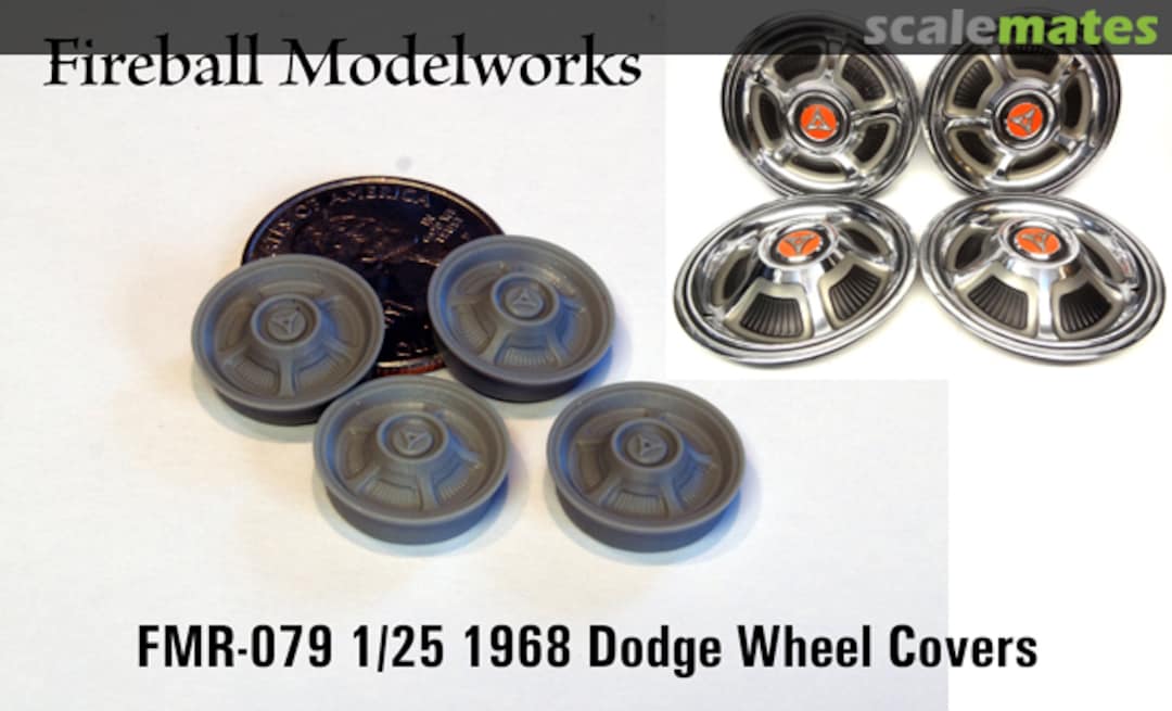 Boxart 1968 Dodge Charger Full Wheel Covers FMR-079 Fireball Modelworks