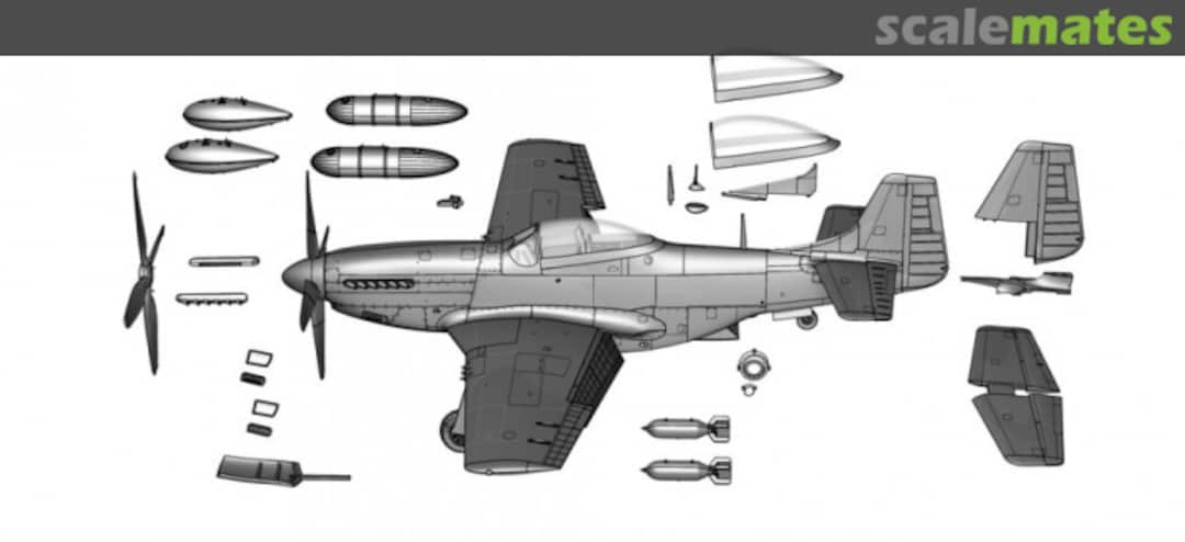 Contents P-51D Mustang™ 70070 Arma Hobby