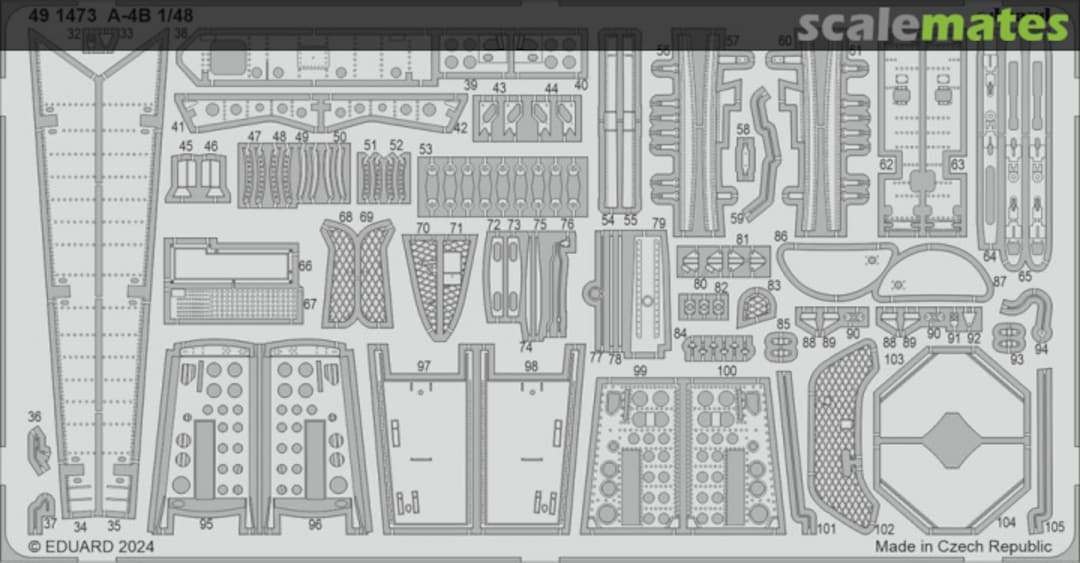 Boxart A-4B detail set 491473 Eduard