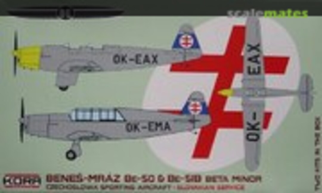 1:72 Beneš-Mráz Be-50 &amp; Be-51B Beta-Minor (Kora Models 72218)