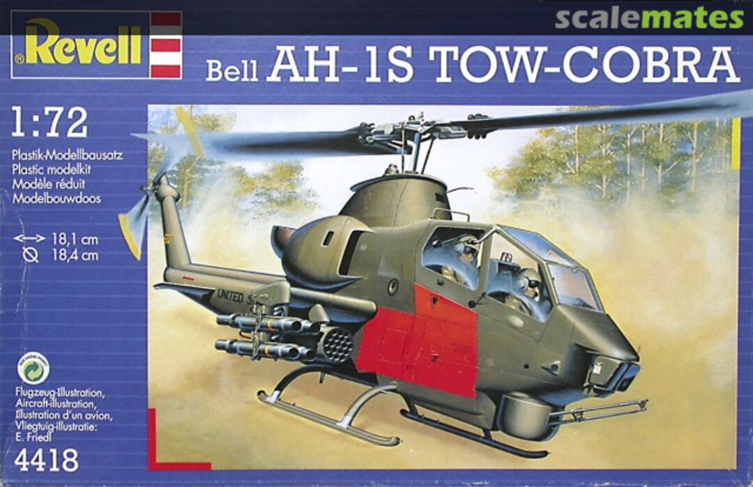 Boxart Bell AH-1S Tow-Cobra 4418 Revell