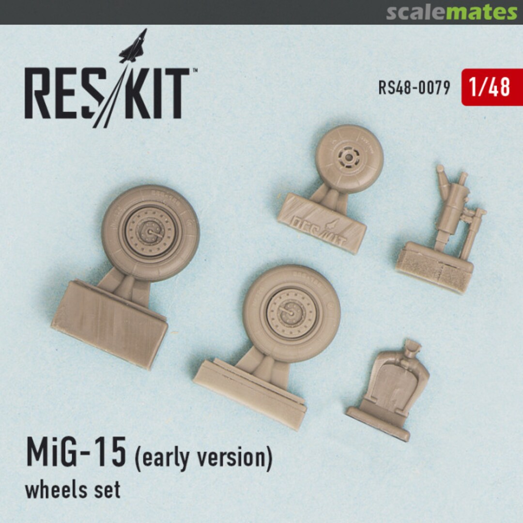 Boxart MiG-15 (Early) Wheels Set RS48-0079 ResKit