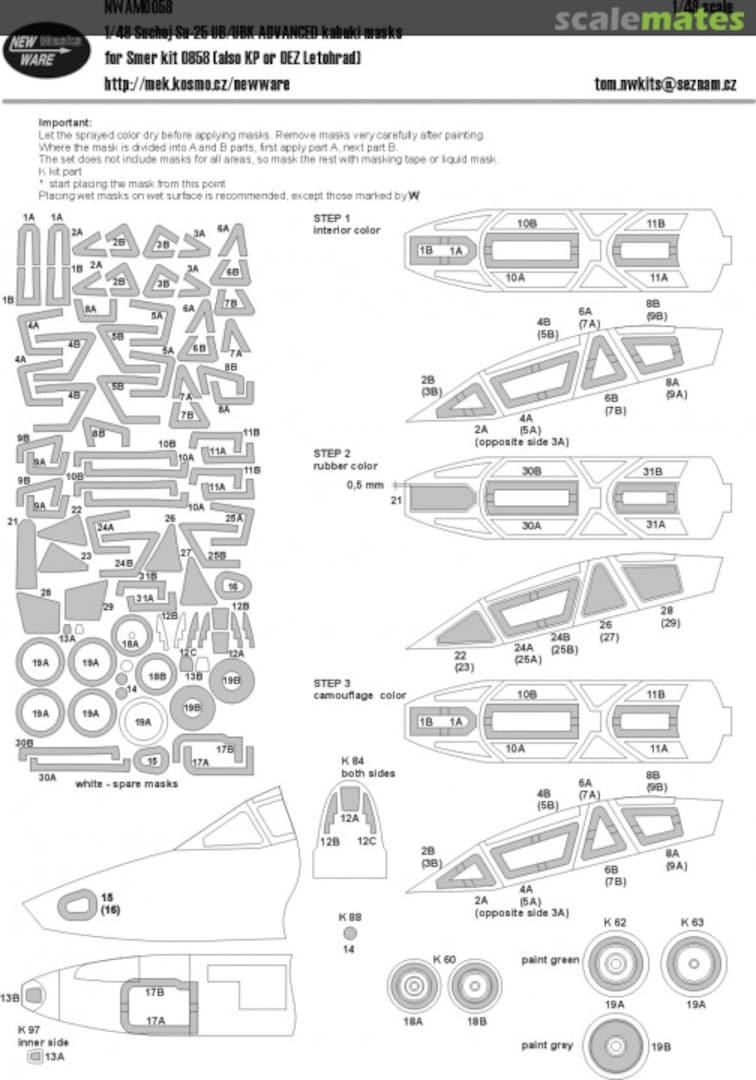 Boxart Sukhoi Su-25UB /Su-25UBK Advanced NWAM058 New Ware