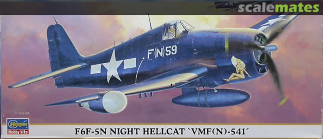 Boxart F6F-5N Night Hellcat 'VMF(N)-541' 00665 Hasegawa