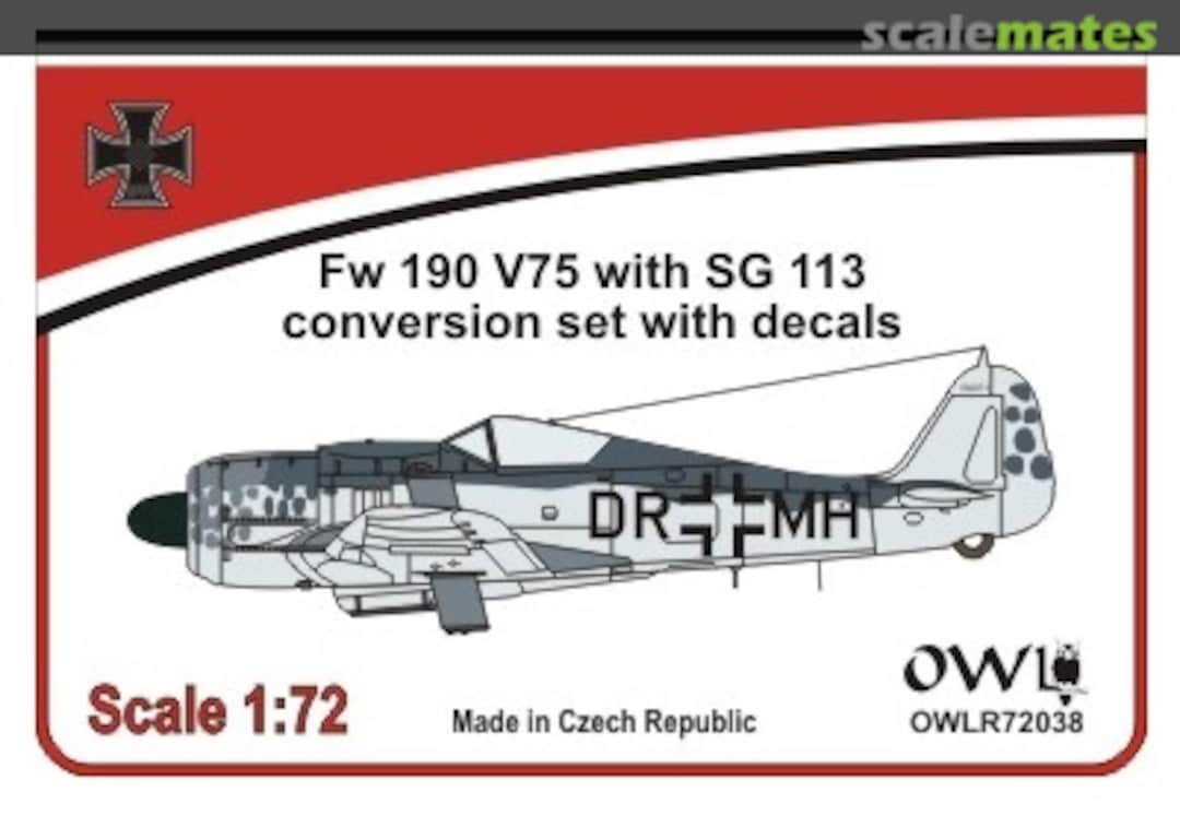 Boxart FW190V-75 with SG113 OWLR72038 OWL