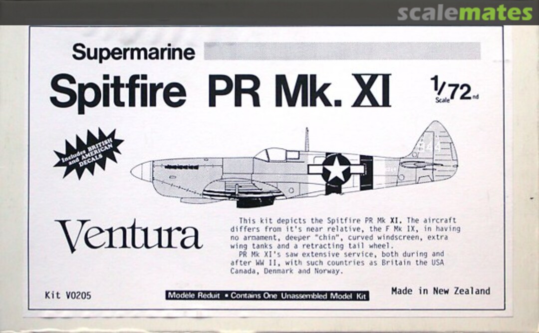 Boxart Supermarine Spitfire PR Mk.XI V0205 Ventura