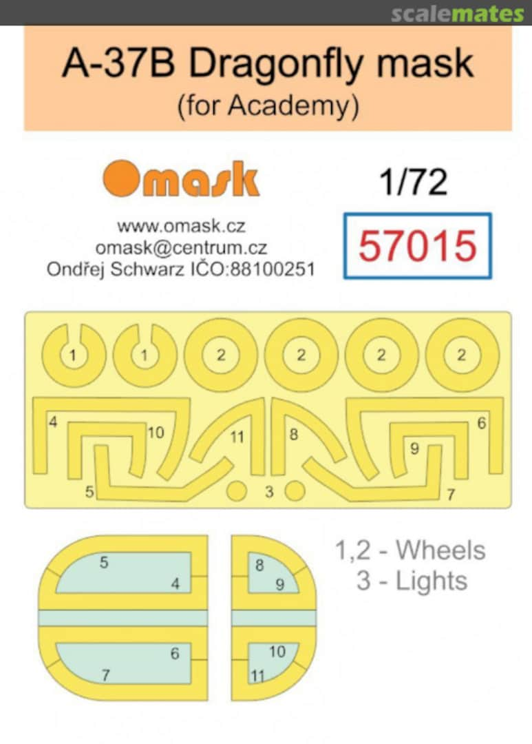 Boxart A-37B Dragonfly mask 57015 Omask