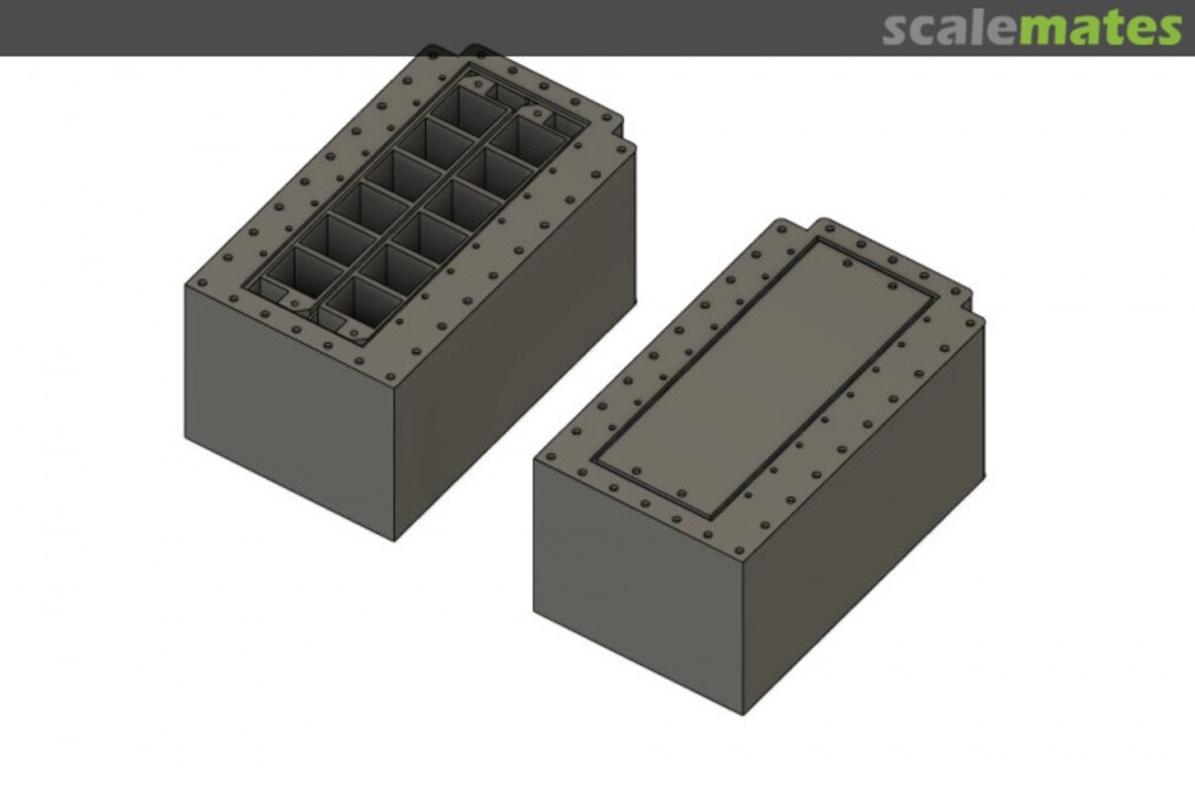 Boxart Wing Flare Dispenser loaded / unloaded WOL480137 Wolf 3D Resin Parts