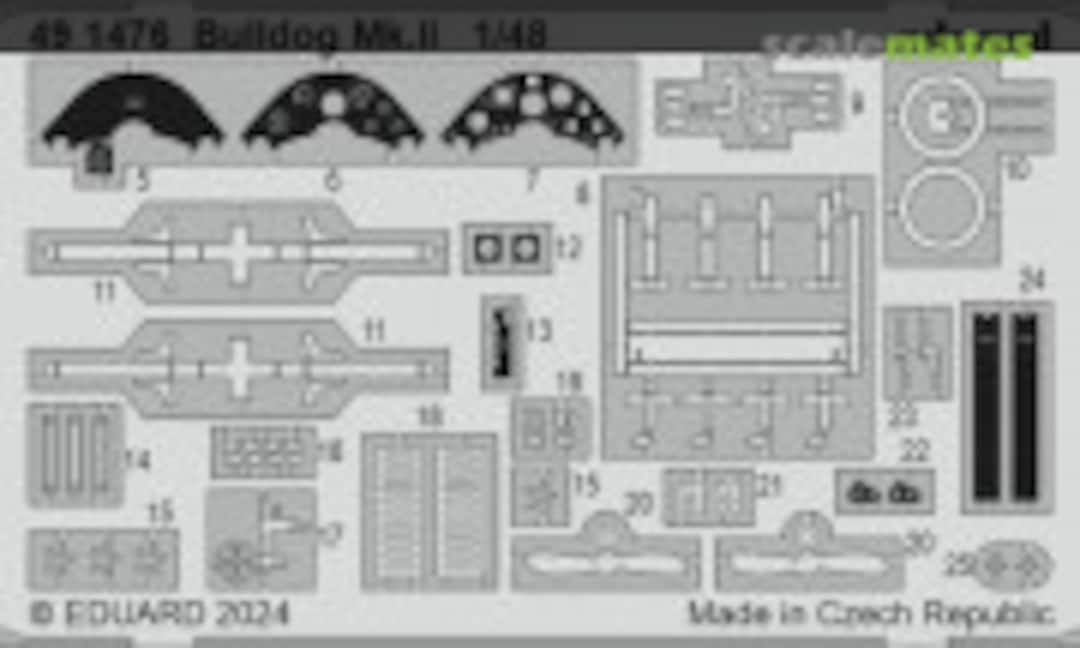 1:48 Bulldog Mk.II detail set (Eduard 491476)