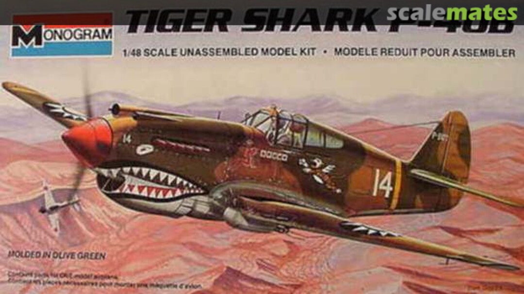 Boxart Tiger Shark P-40B 5209 Monogram