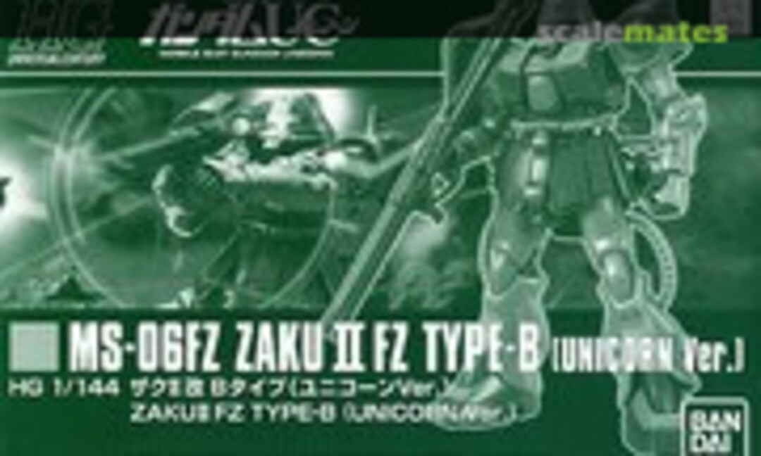 1:144 MS-06FZ Zaku II FZ Type-B (Unicorn Ver.) (Bandai 0217583)