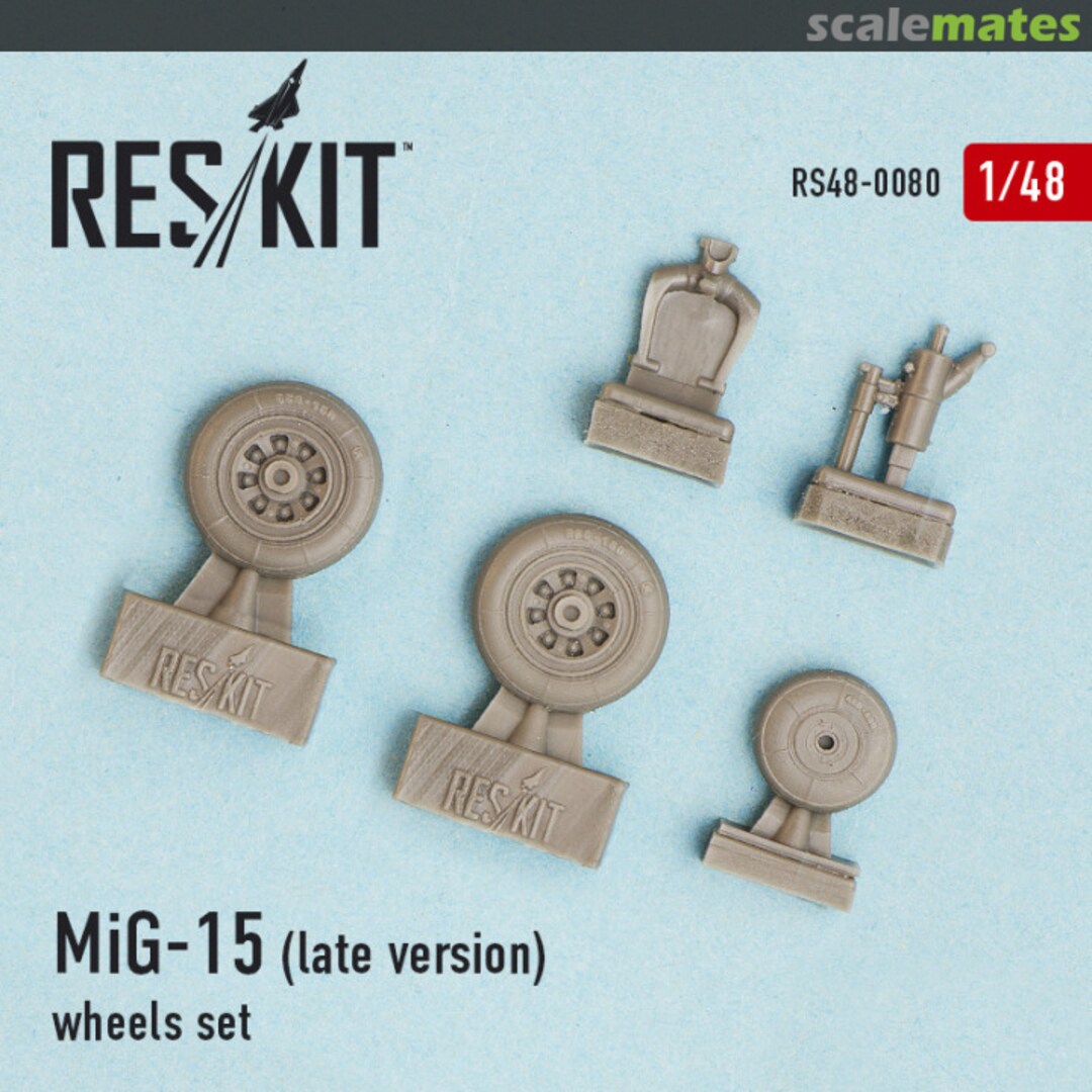 Boxart MiG-15 (Late) Wheels Set RS48-0080 ResKit