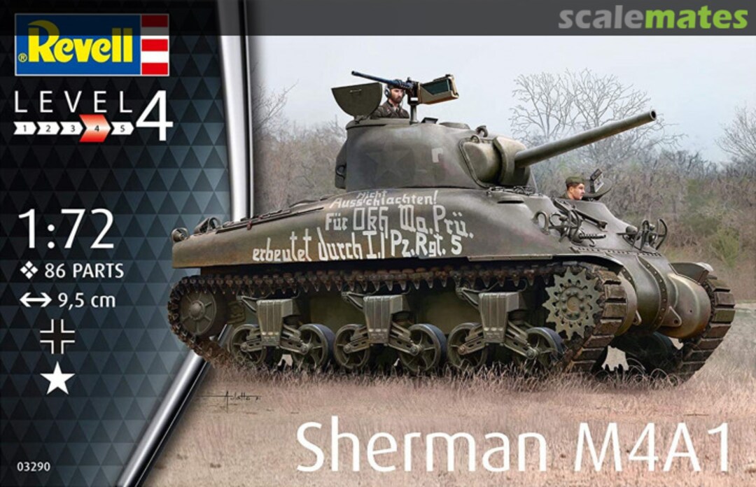 Boxart Sherman M4A1 03290 Revell