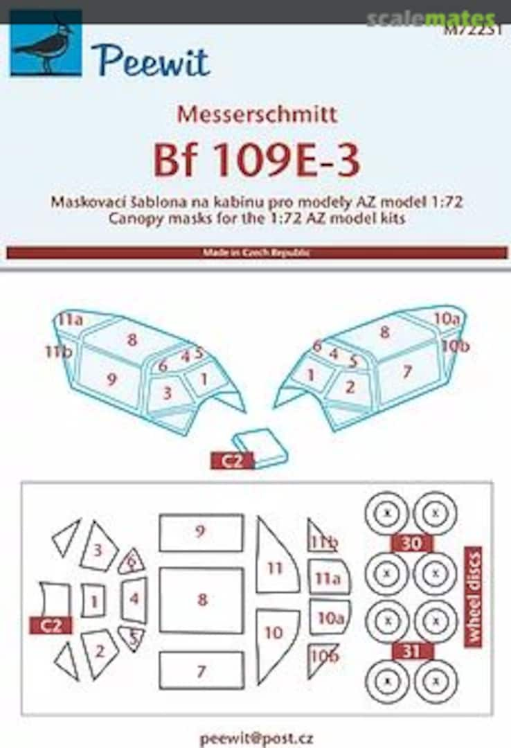 Boxart Messerschmitt Bf 109E-3 M72251 Peewit