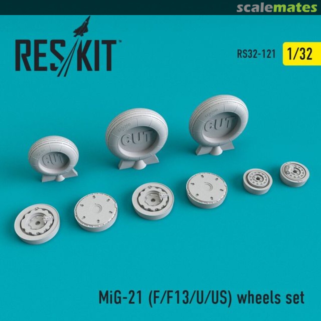 Boxart MiG-21F/F-13/U/US - wheels set RS32-0121 ResKit