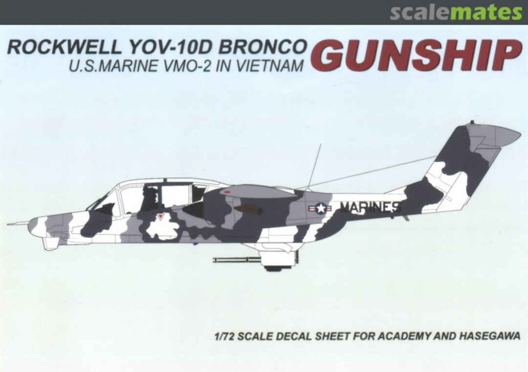 Boxart Rockwell YOV-10D Bronco 72005 Veha Maestro Decals