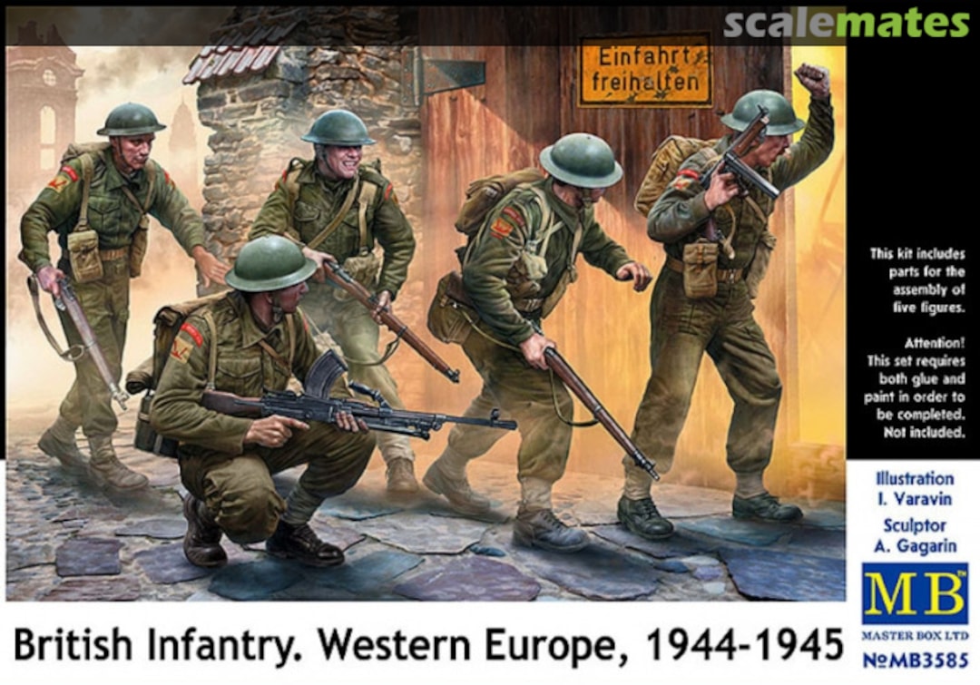 Boxart Infantry. Western Europe, 1944-1945 MB3585 Master Box