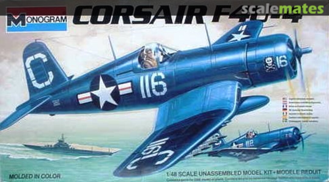 Boxart Corsair F4U-4 6833 Monogram