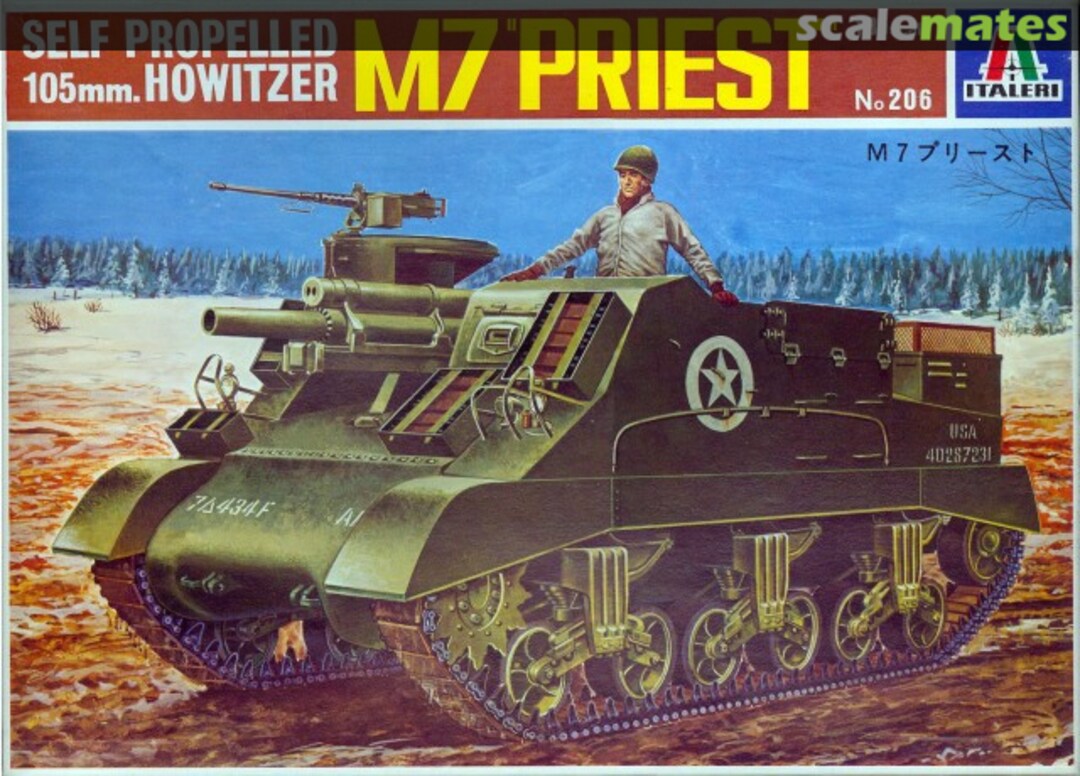 Boxart M7 "Priest" 206 Italeri