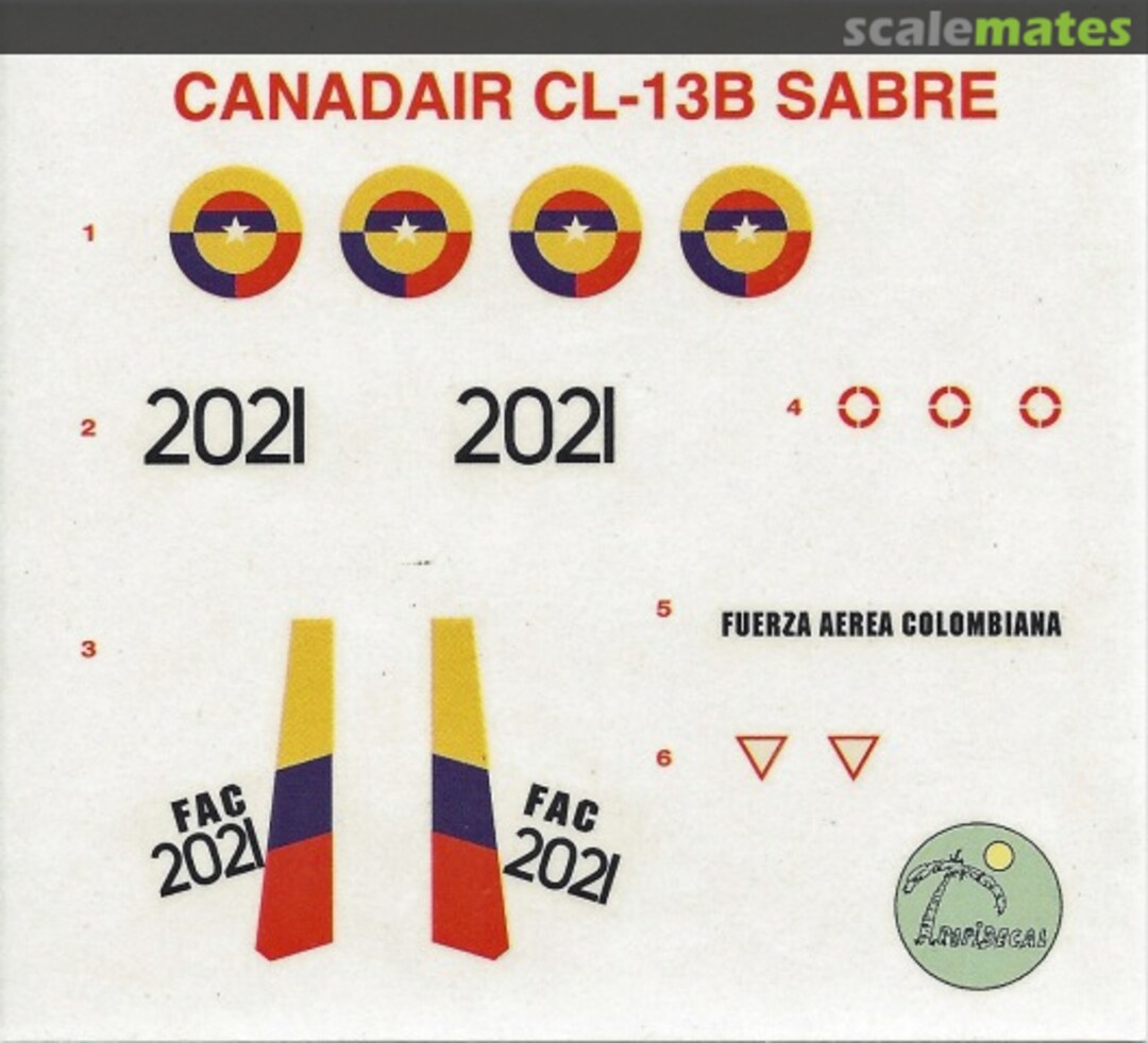 Boxart Canadair CL-13B Sabre  Tropidecal