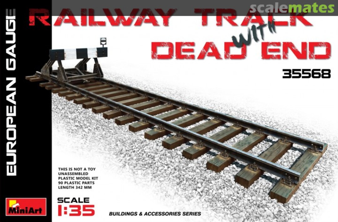 Boxart Railway Track with Dead End 35568 MiniArt